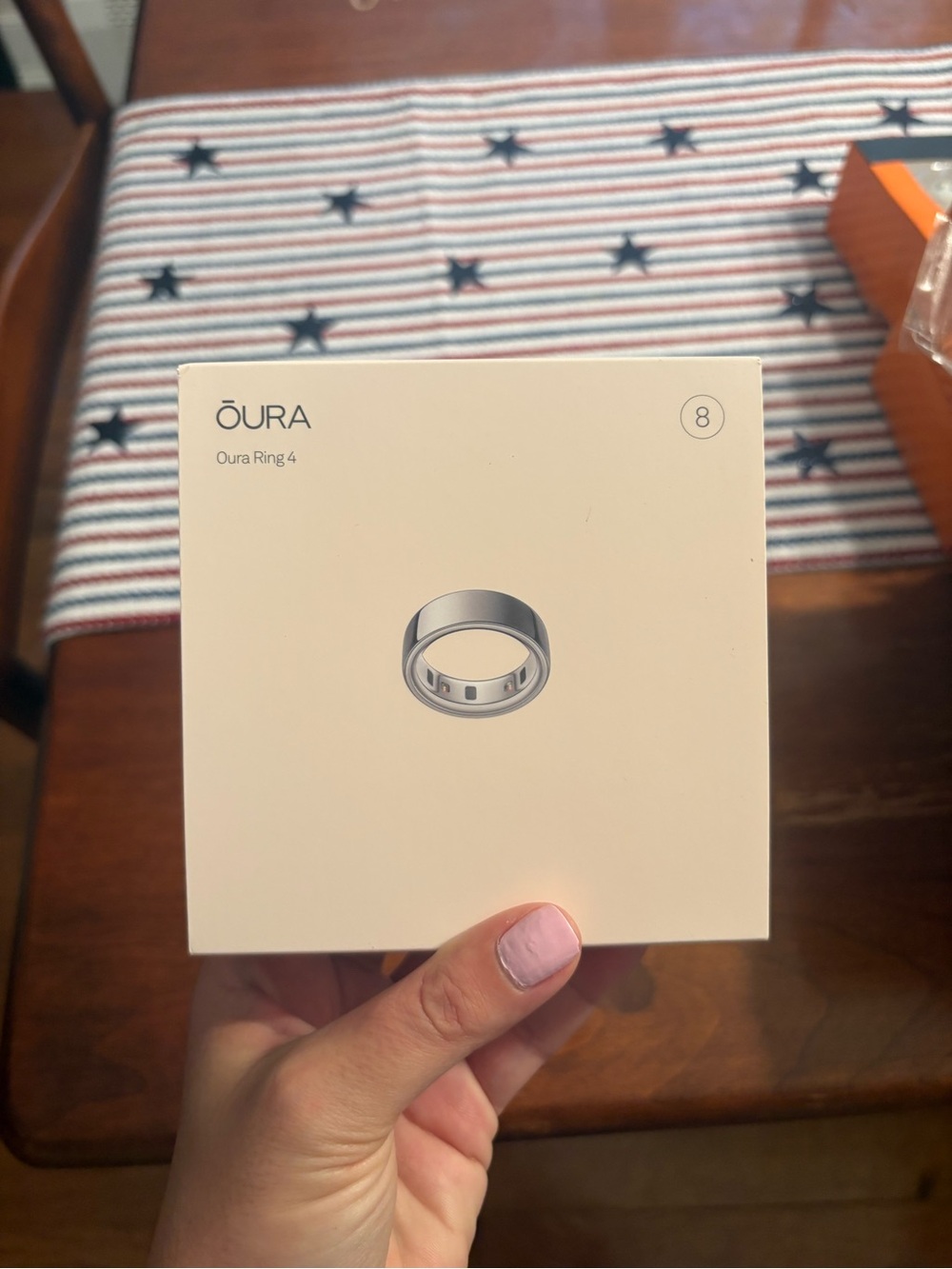 BRAND NEW & SEALED - Oura Ring 4 - size 8 - silver